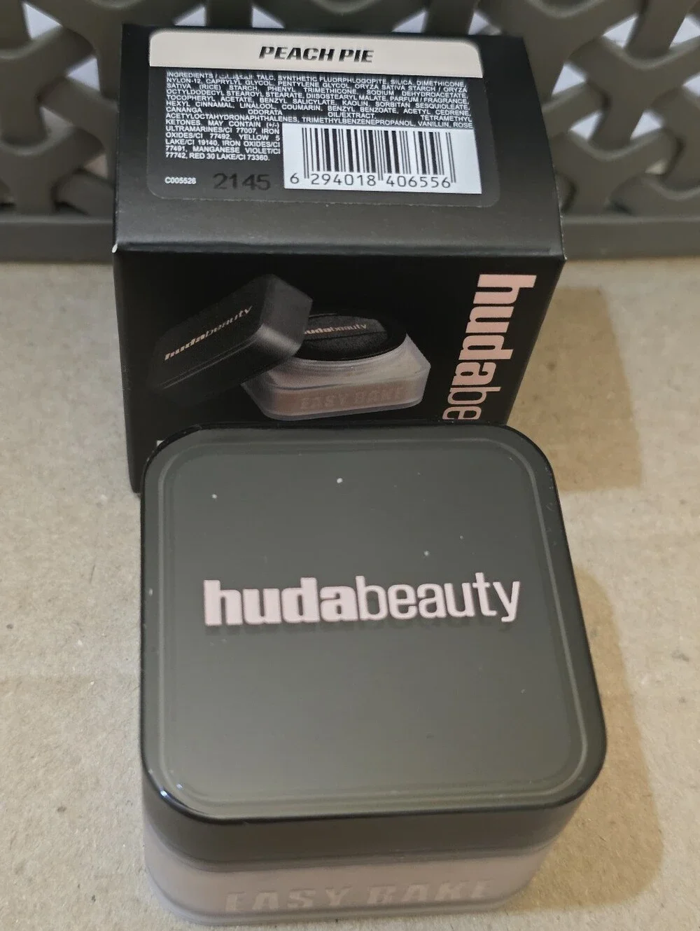 Huda Beauty Mini Easy Bake Loose Baking & Setting Powder PEACH PIE